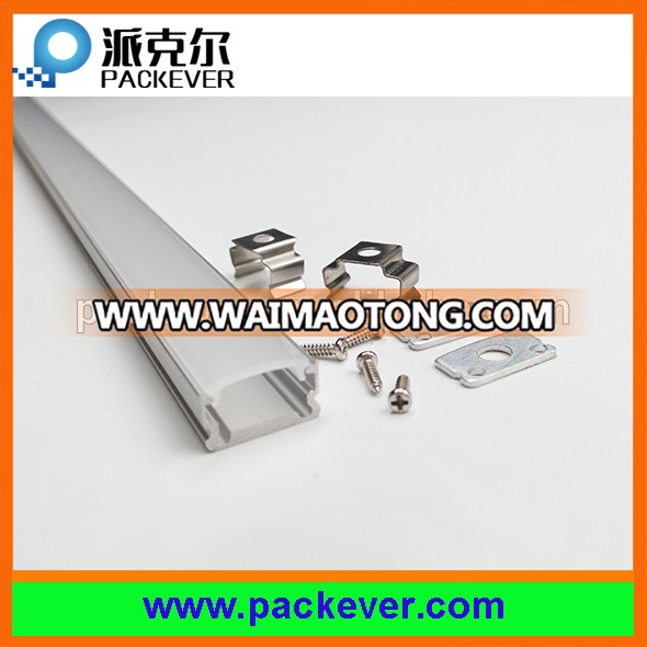 Low price anodized aluminum LED profile with PMMA cover for SMD 3528 led strip light