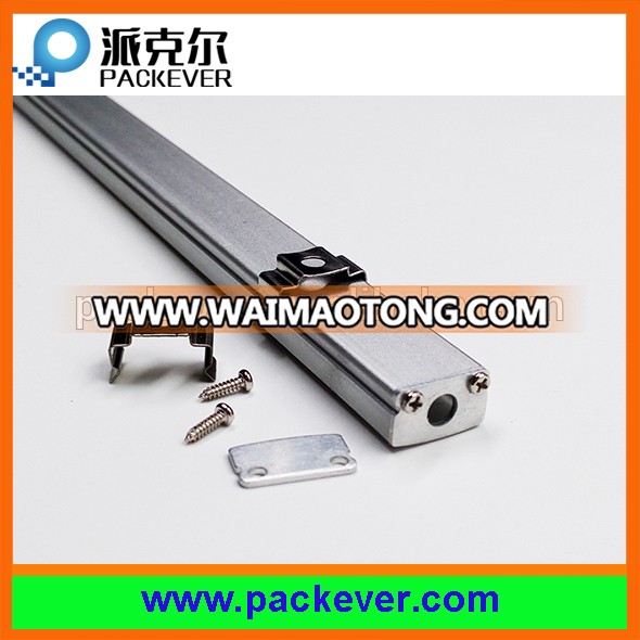 Low price anodized aluminum LED profile with PMMA cover for SMD 3528 led strip light