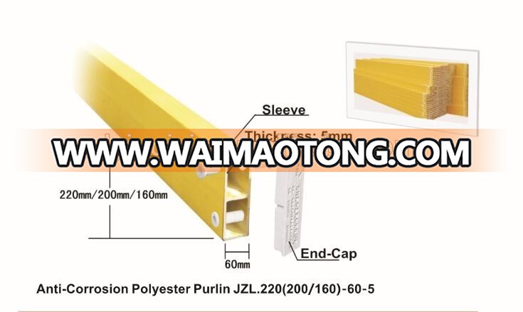 High quality Anti-corrosion Polyester Purlin for roof