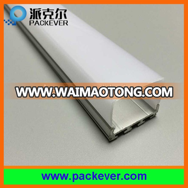 23mm wide LED light bar aluminum profile with milky cover