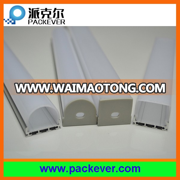 23mm wide LED light bar aluminum profile with milky cover