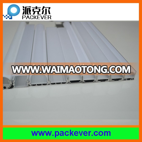 23mm wide LED light bar aluminum profile with milky cover