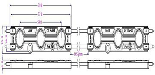 High quality waterproof IP67 LED injection module for LED signs