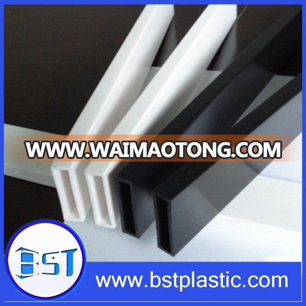 customized plastic extrusion tube PVC/ABS /PP/tubing manufacturer square quadrate plastic tube