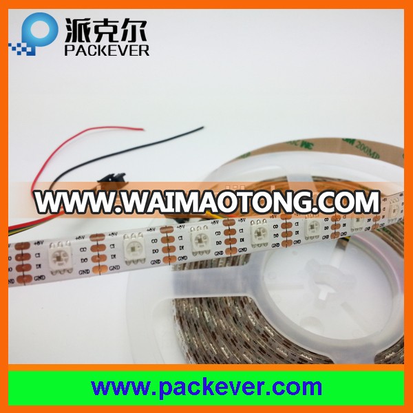 5VDC 60 leds 60 pixels color chasing apa102c led strip white color