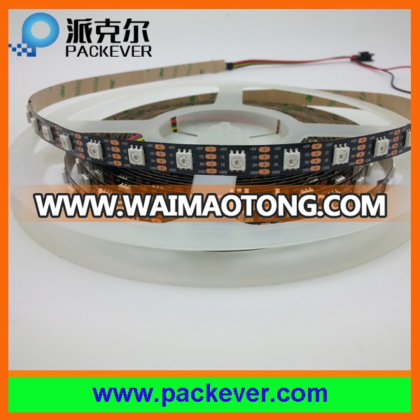 5VDC 60 leds 60 pixels color chasing apa102c led strip white color