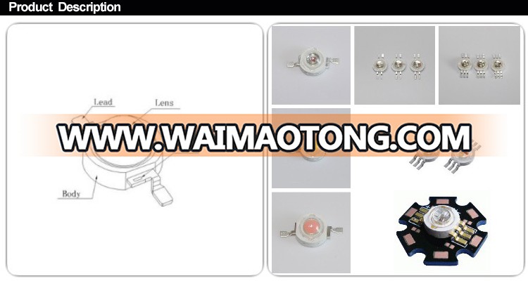 pink red uv warm white 1 watt led diodes