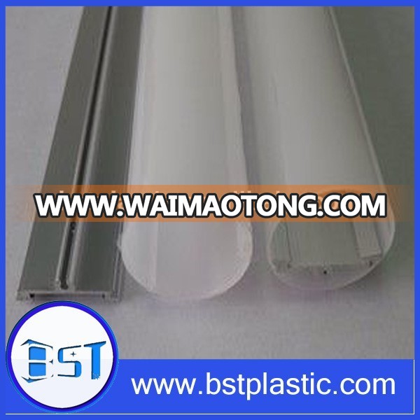 plastic extrusion led tube lampshade, extruded PC cover for LED lamp