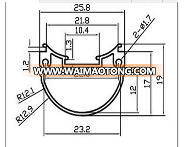 T8 plastic pc cover for led lighting system