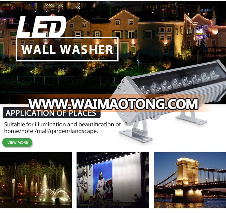 RF remote co<em></em>ntrol Middle east market Resorts 12-24W outdoor led lights wall washer