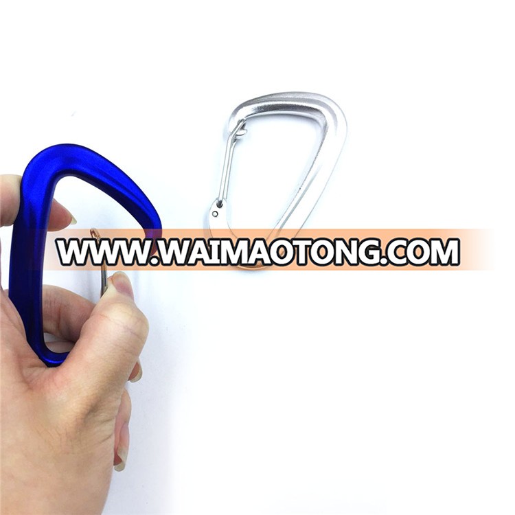 Durable Aluminum Spring Clip D Shaped Trigger Hook Carabiner Backpack Hammock Camping Equipment