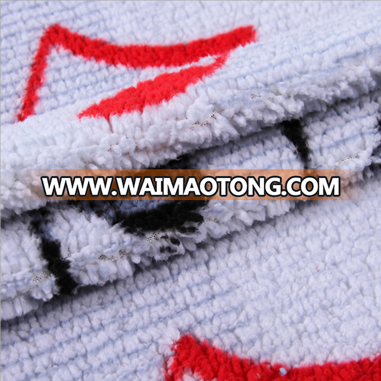 fashio<em></em>nable musical note printed thick sherpa fleece for blanket