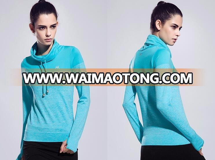 OEM&ODM service custom wholesale gym wear long sleeve t shirt women