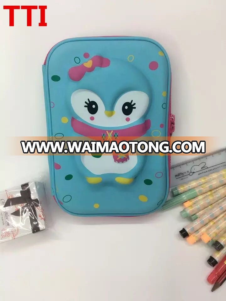 2016 EVA Pencil Case with Compartments Custom 3D Pencil Case