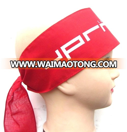 cotton fillet Japanese style headband for cheering quality hachimaki