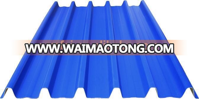 Chinese Synthetic resin Plastic corrugated roof tile / PVC trapezoid roofing sheet