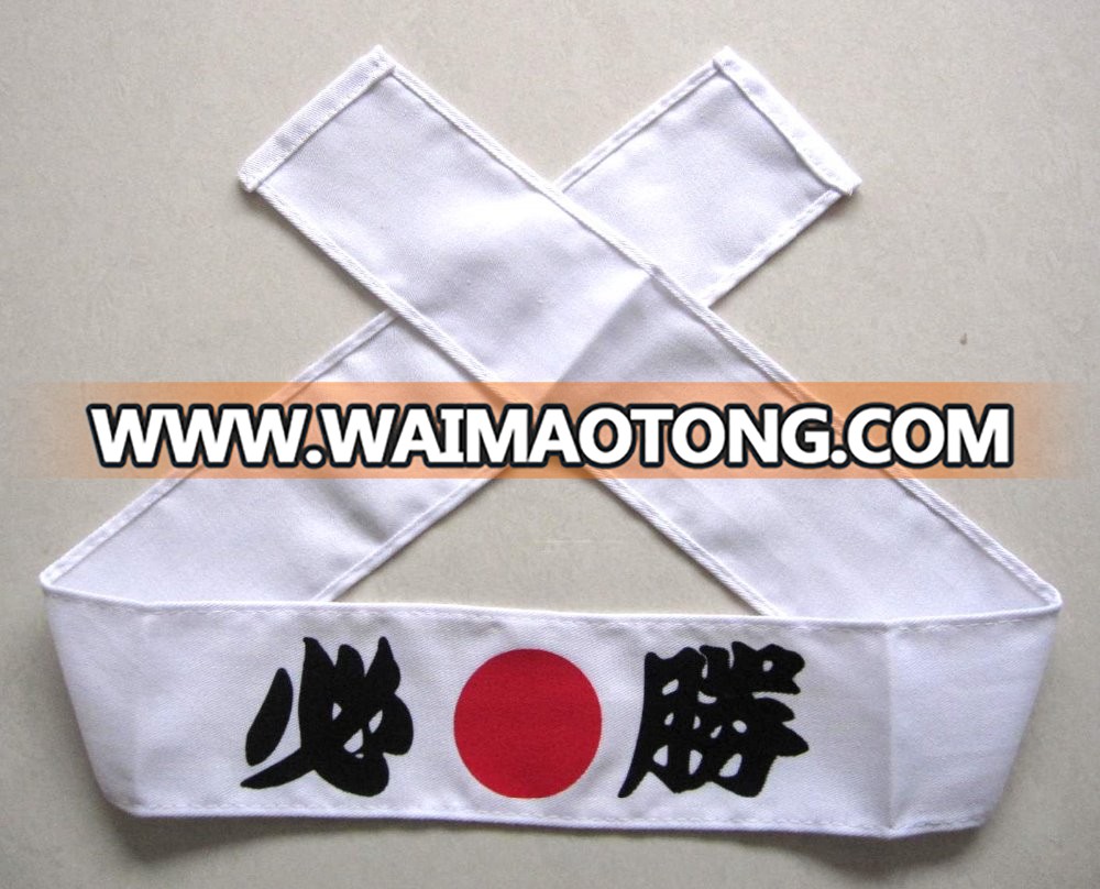 Customize 100% cotton Japanese traditio<em></em>nal style samurai headband with customized logo