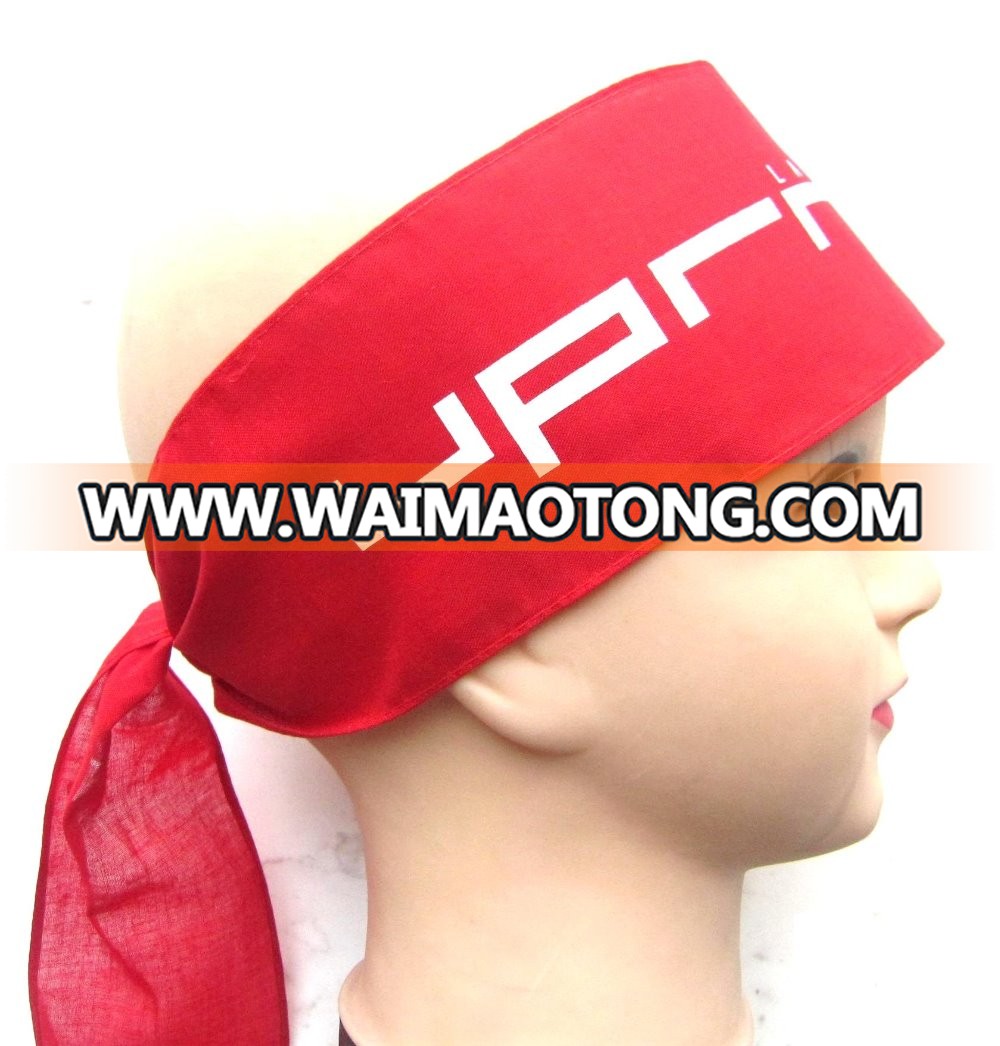 Customize 100% cotton Japanese traditio<em></em>nal style samurai headband with customized logo