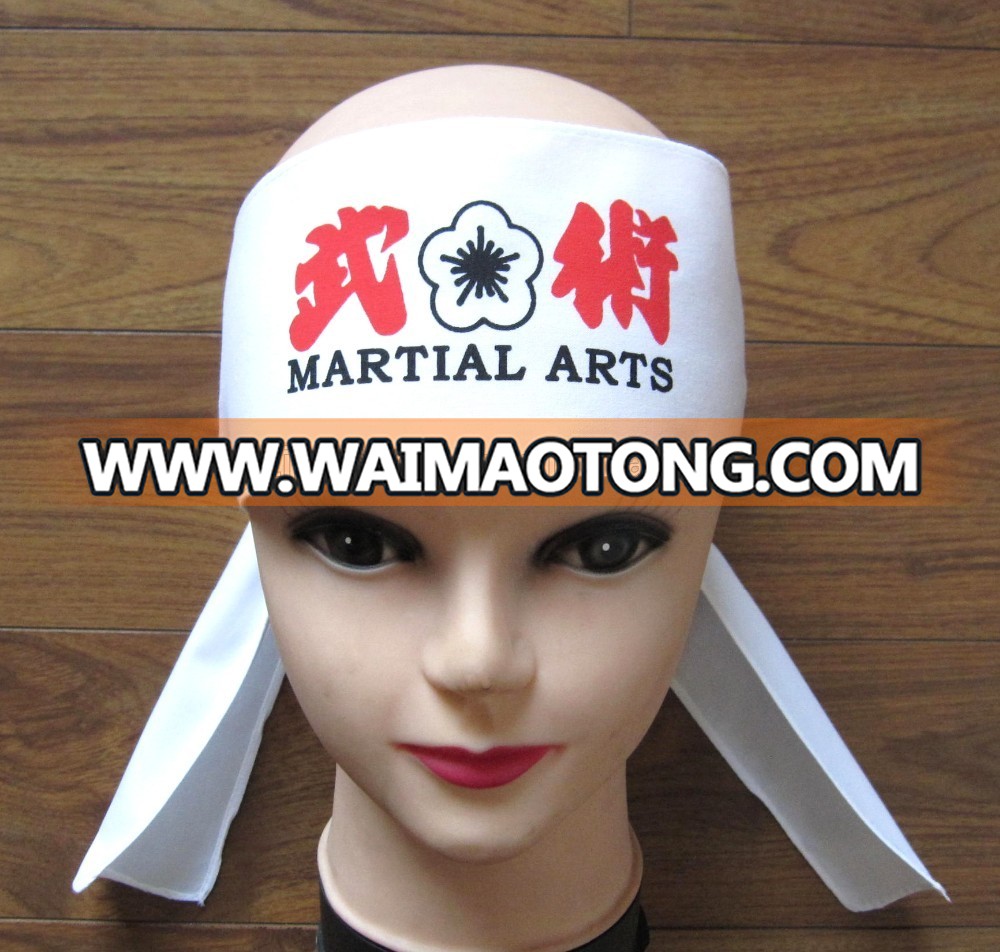 Custom Japanese Kendo and martial arts traditio<em></em>nal headband top quality 100% cotton headband