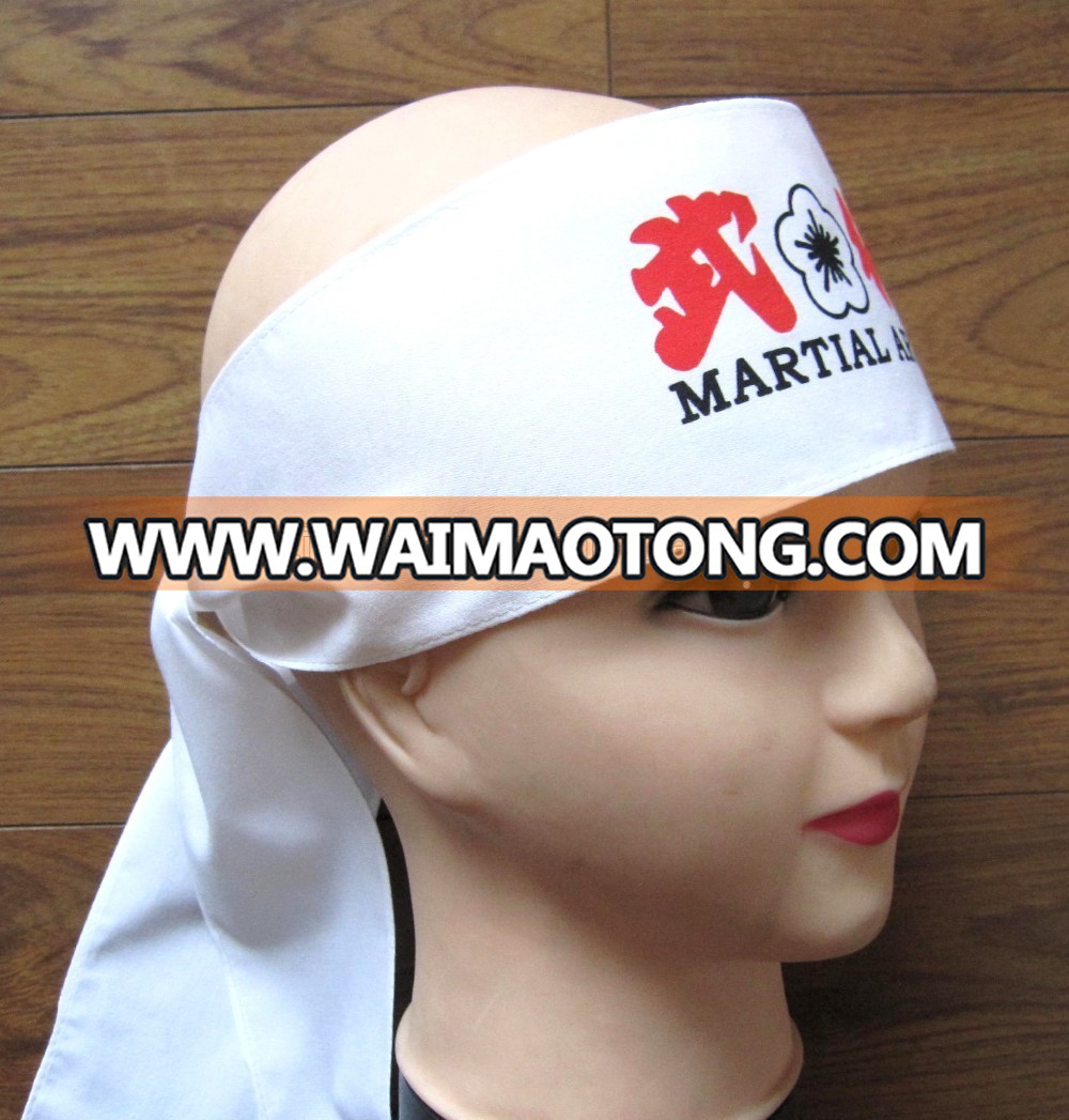 Custom Japanese Kendo and martial arts traditio<em></em>nal headband top quality 100% cotton headband