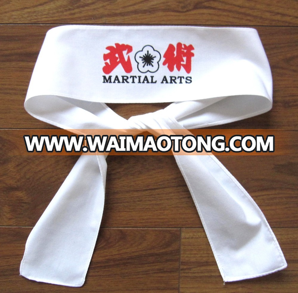 Custom Japanese Kendo and martial arts traditio<em></em>nal headband top quality 100% cotton headband