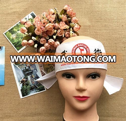 Custom Japanese Kendo and martial arts traditio<em></em>nal headband top quality 100% cotton headband