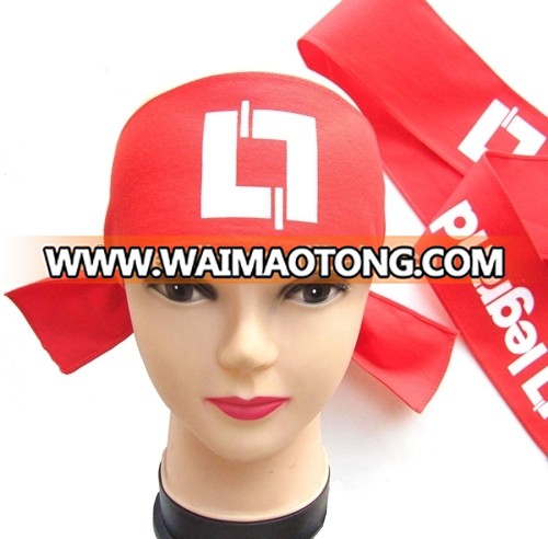 Factory price 100% cotton cheap sports red headband europe style