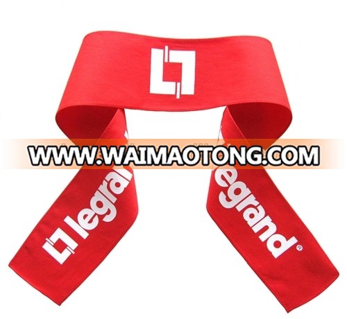 Factory price 100% cotton cheap sports red headband europe style