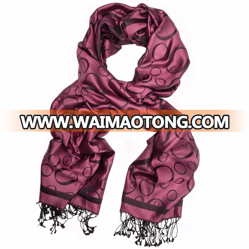 Thick Warm Oversize Vintage Pattern Woven Jacquard Shawls Scarf