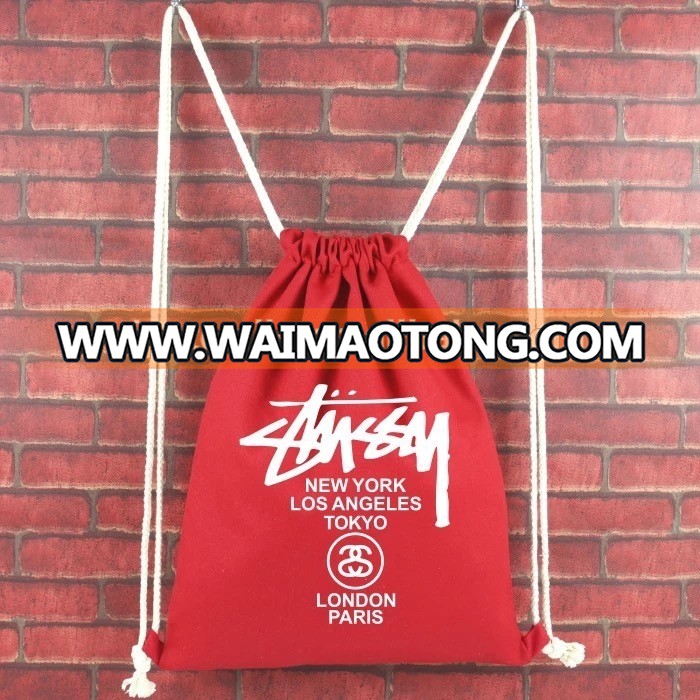 wholesale cotton fabric cotton canvas drawstring bag drawstring mesh bag