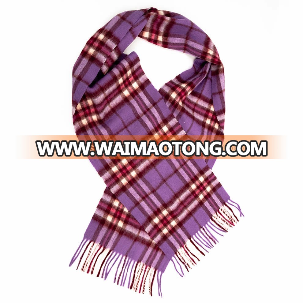 2016-17 Fashion cashmere ZigZag scarf with tassel