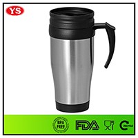 Red solid 16 oz stainless steel Insulated cup with screw lid