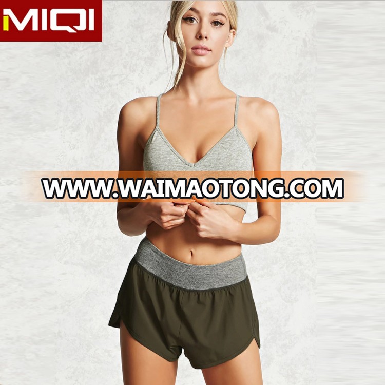 Fitness apparel wholesale yoga shorts with plus size women yoga shorts for gym clothing women