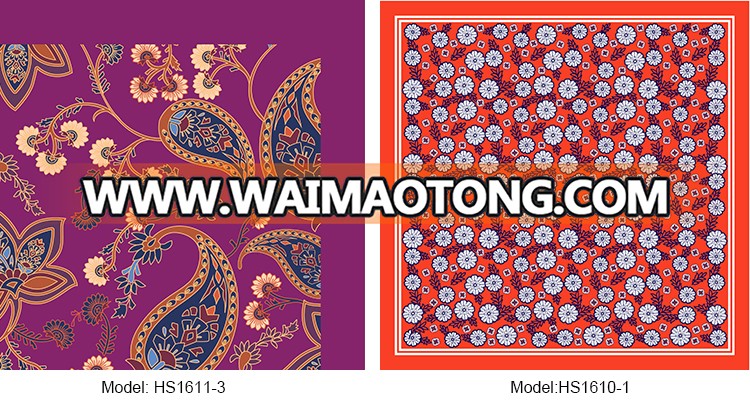 Fashion design brand paisley pocket hanky silk handkerchief