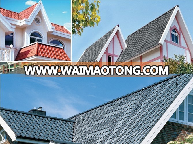 2016 Latest New style double color Ceramic roofing tile