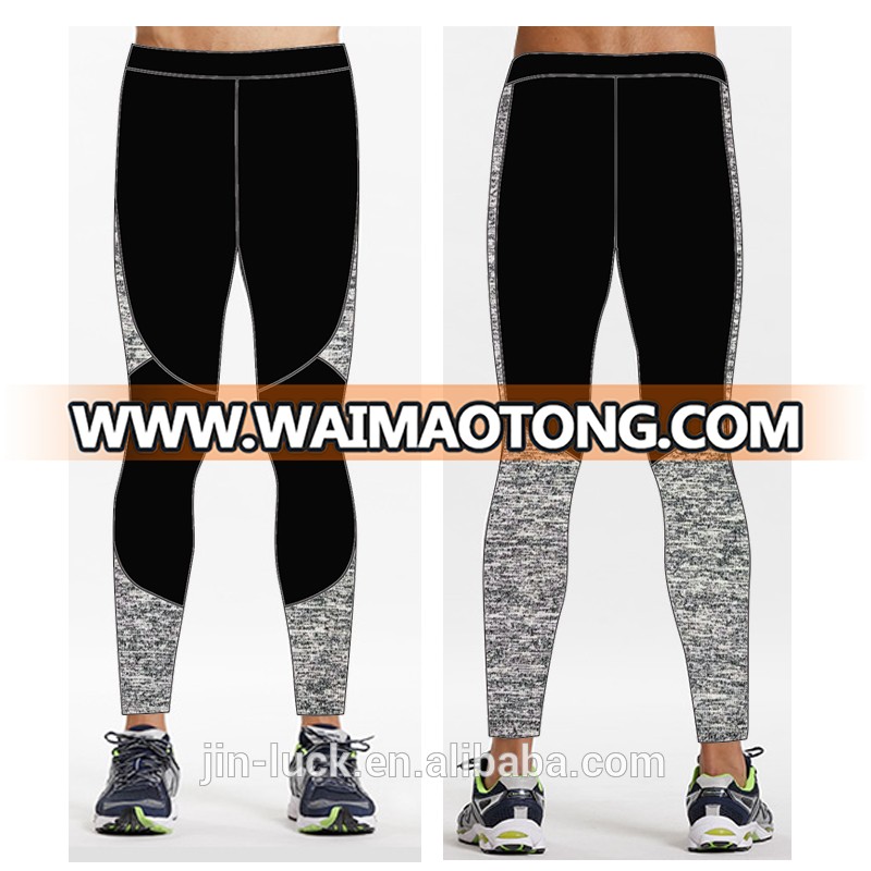 OEM services gym style high elasticity fitness legging mens sport leggings