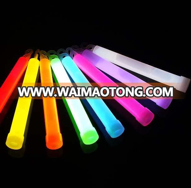 Party Supply Chemical 6'' Glow Stick Light Flashing in Dark In Shenzhen Factory