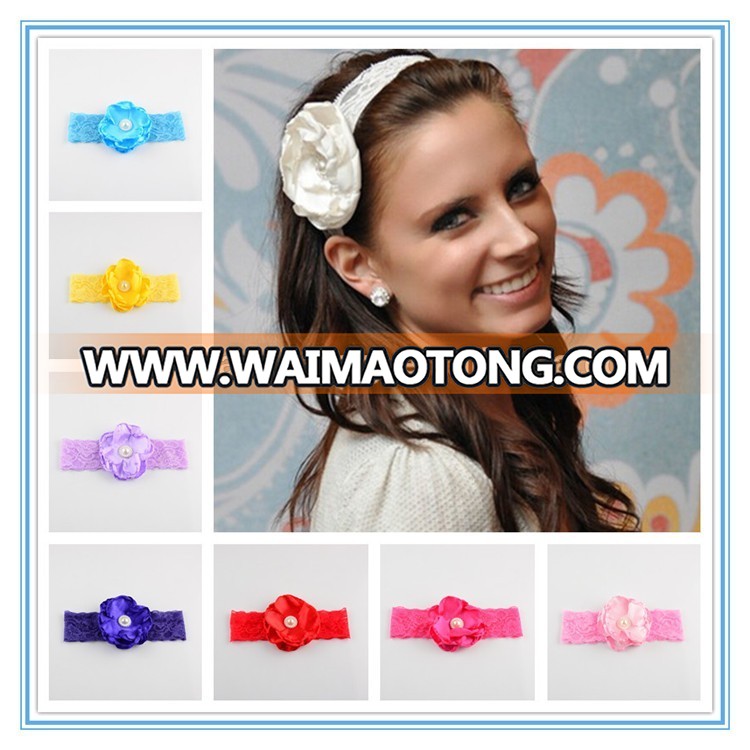 Cheap eco-friendly headbands for baby girls,baby girl lace headbands,flower baby headband