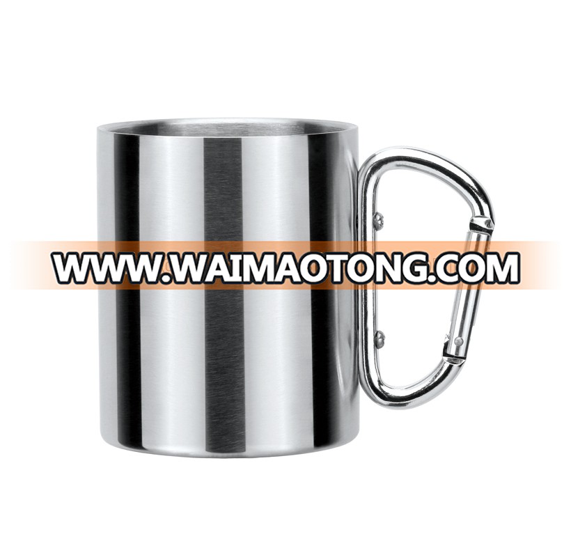 Stainless Steel Travel Mug With Hook Handle,Coffee Mug With Hook Handle