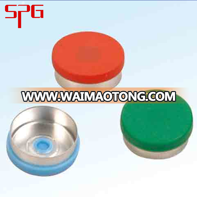 Flip Off Cap for rubber stopper sealing