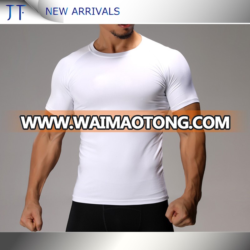 High Flexibility Men's Gym Sports Running Compression Fitness T-Shirt