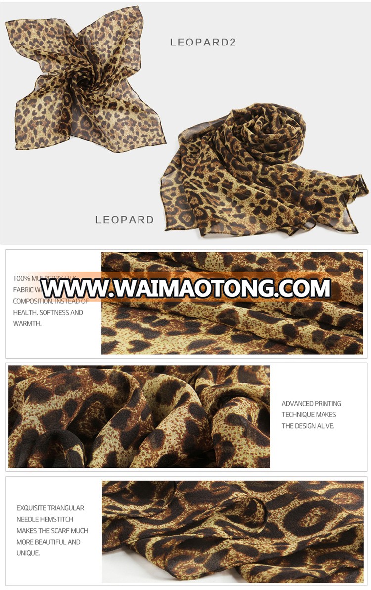 JANUARY KOMA perso<em></em>nalized silk scarf leopard print scarf