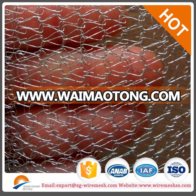 liquid and gas filtering knitted wire mesh