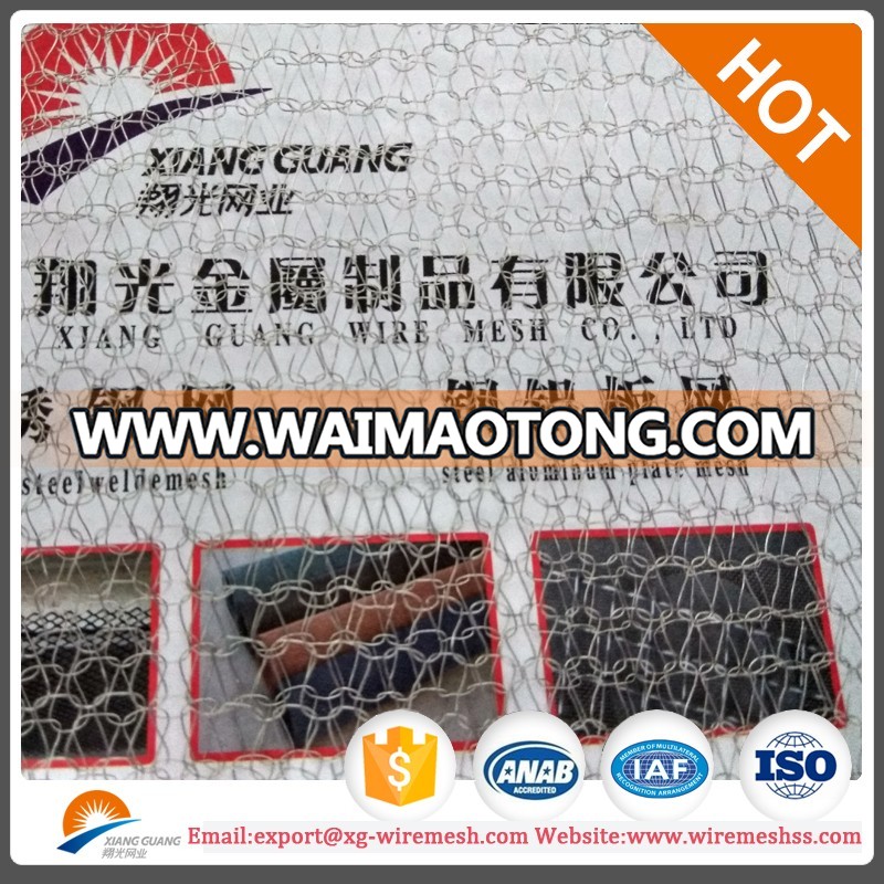 liquid and gas filtering knitted wire mesh