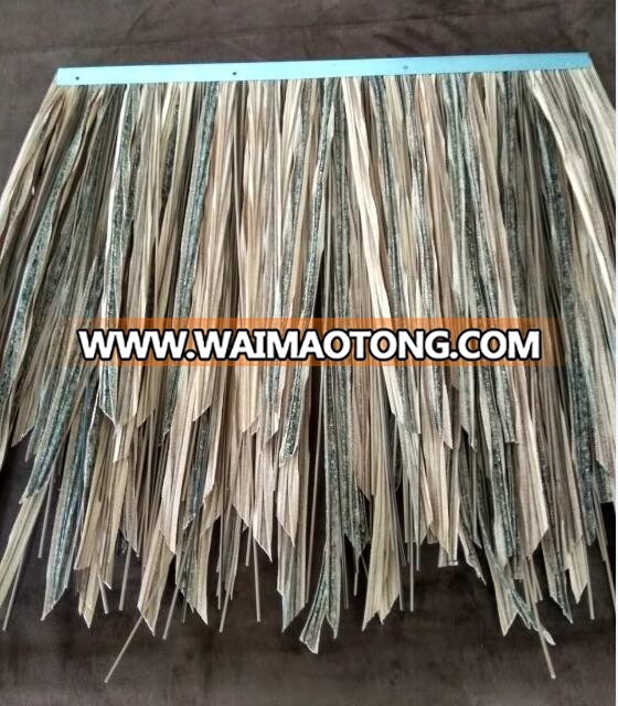 Plastic PE material palm leaves thatch roofing tiles