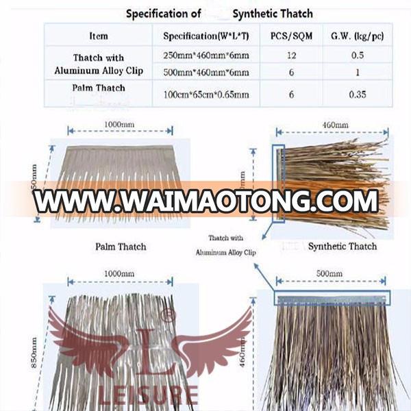 Cheap roofing materials synthetic thatch roof building materials for house