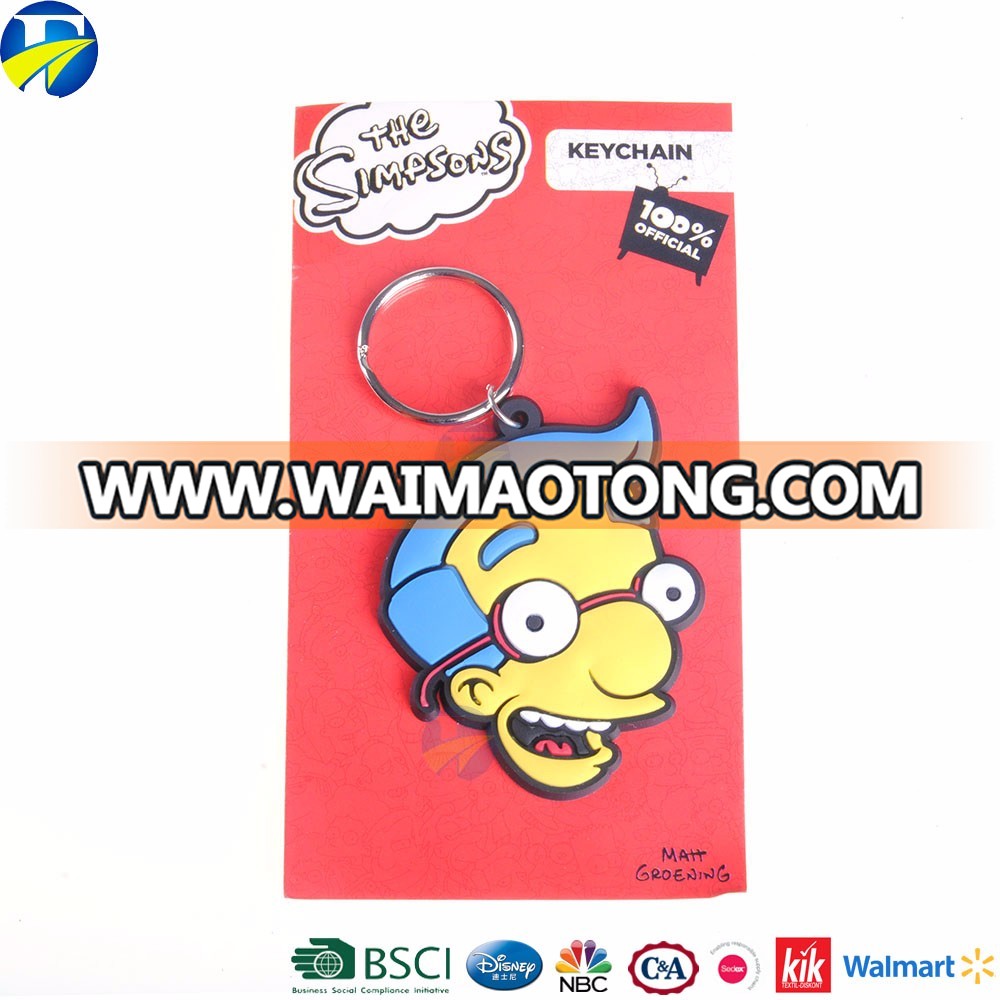 FJ brand hot selling me<em></em>tal key rings for girls character avatar key rings