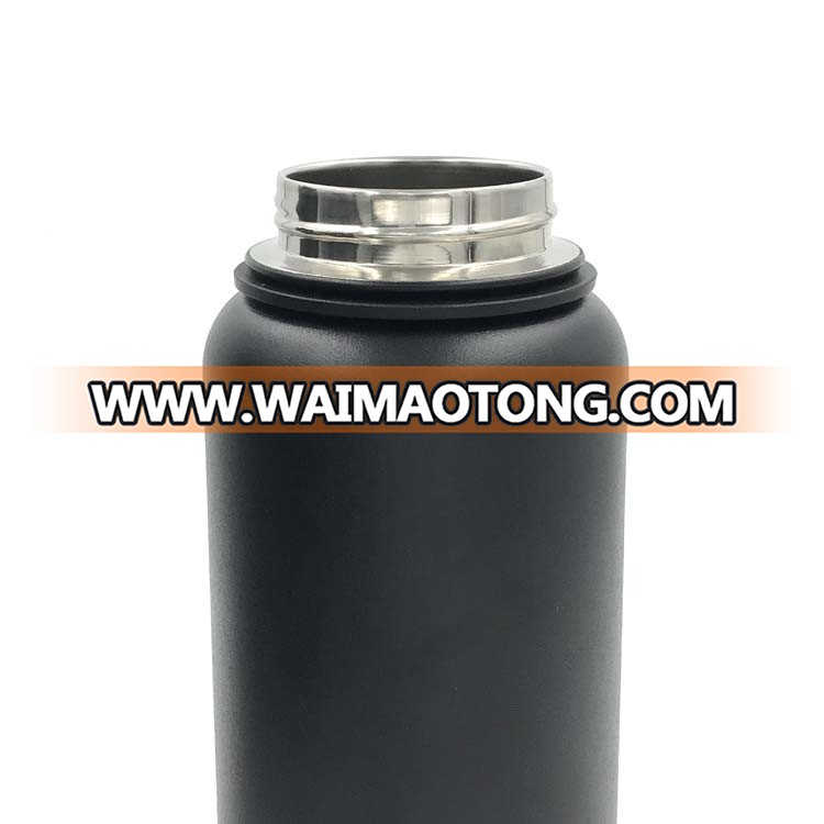 Cheap wholesale 32oz stainless steel flask sports bottle