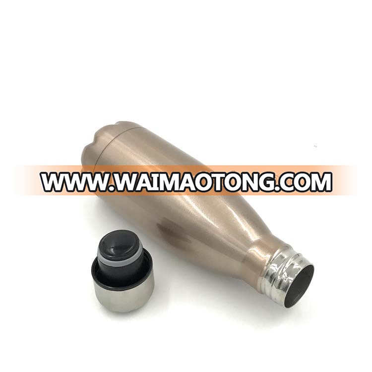 Various capacities stainless steel cola water bottle