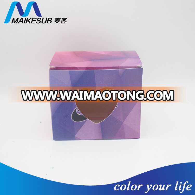 Cheap sublimation gift box packaging paper plain white box for printing